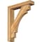 Ekena Millwork Merced Block Rough Sawn Bracket w/ Offset Brace, Western Red Cedar, 4"W x 18"D x 22"H BKT0402X18X22MRC05RWR - alternate 1